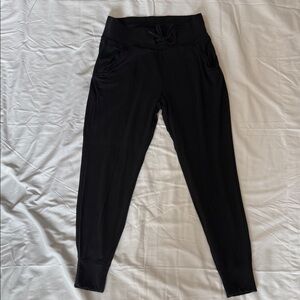Athleta Black Jogger Pants with Drawstring Waist